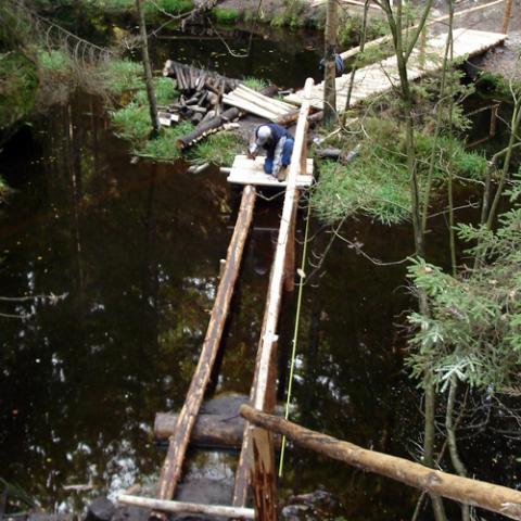 Povalový chodník, Vlčí rokle - Adršpašsko-teplické skály, rekonstrukce