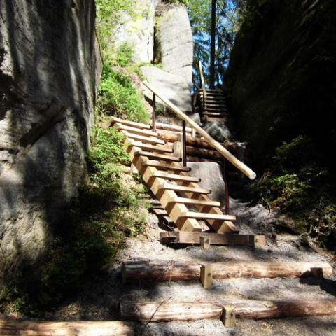 Povalový chodník, Vlčí rokle - Adršpašsko-teplické skály, rekonstrukce 5