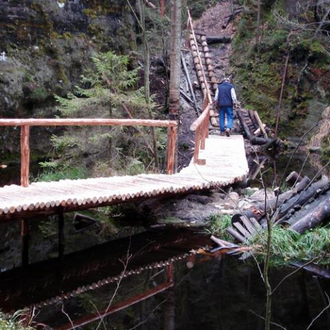 Povalový chodník, Vlčí rokle - Adršpašsko-teplické skály, rekonstrukce 2